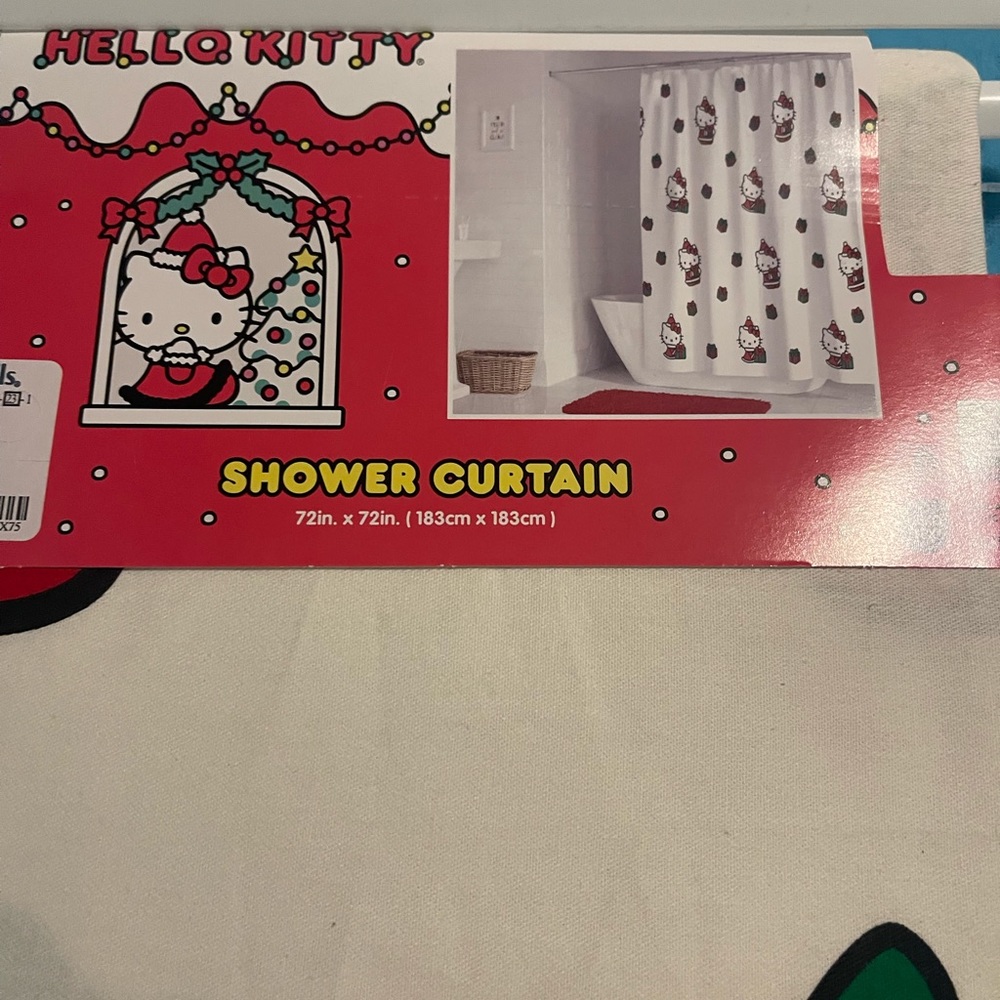 Hello kitty Christmas shower curtain